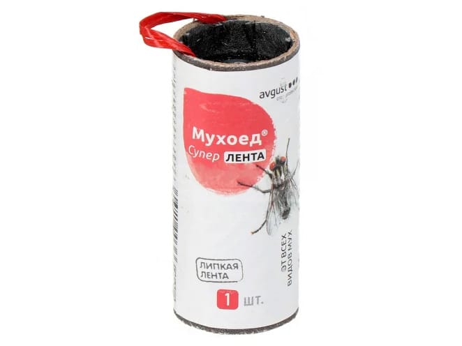 Лента липкая от мух Мухоед Супер Август (100шт/уп) - фото в Миди Лтд Изображение товара Лента липкая от мух Мухоед Супер Август (100шт/уп) в Миди Лтд