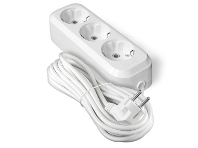 Удлинитель 3 гнезда с/з 7м (30шт/кор) - фото в Миди Лтд Изображение товара Удлинитель 3 гнезда с/з 7м (30шт/кор) в Миди Лтд