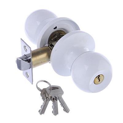 Изображение товара Замок шар Белый с ключом LARS    ХХ в Миди Лтд