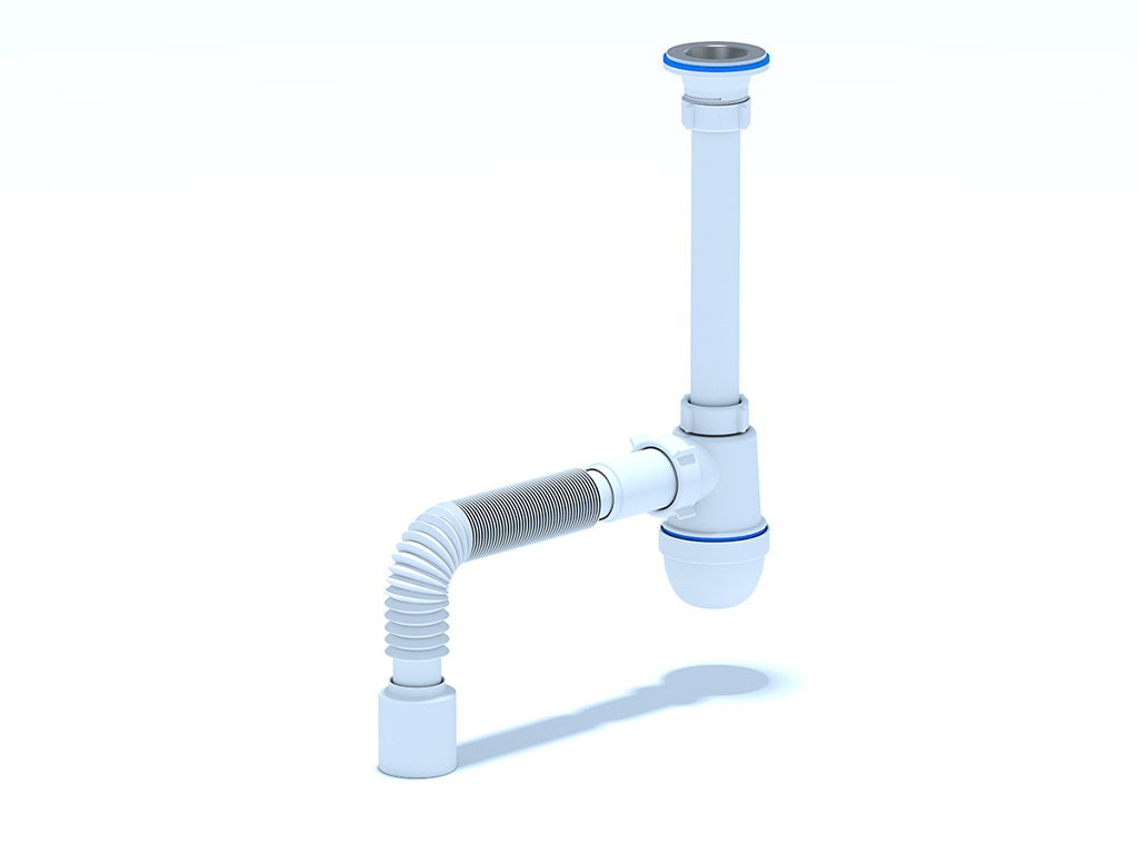 Изображение товара Сифон Ани 1 1/4"*40 с гибкой трубой 40х50 (30шт/уп) в Миди Лтд