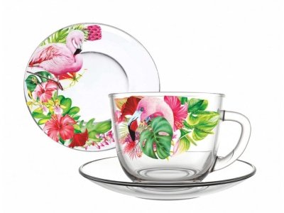 Изображение товара Чайный набор Фламинго в тропиках 2пр (6шт/уп) Х в Миди Лтд