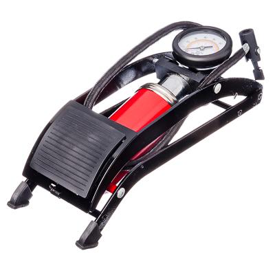 Изображение товара Насос ножной манометр красный Норма 55*120мм      ХХ в Миди Лтд