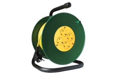 Изображение товара Удлинитель силовой на катушке 20м с/з 4 гнезда 3700Вт Союз в Миди Лтд