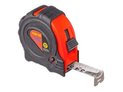 Изображение товара Рулетка  7,5м*25мм РОКОТ с обрезиненным корпусом 3 фиксатора (6шт/уп)(48шт/кор) в Миди Лтд