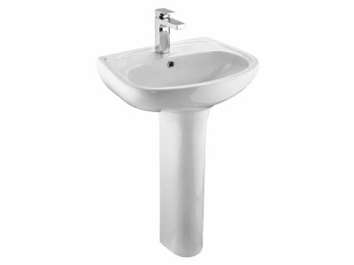 Умывальник "Анимо-55" с пьедесталом (Santek) - фото в Миди Лтд Изображение товара Умывальник "Анимо-55" с пьедесталом (Santek) в Миди Лтд