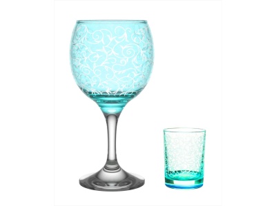 Мини-бар Лиана 12пр (фужер 6шт +стопка 6шт) Морская волна (2шт/уп) - фото в Миди Лтд Изображение товара Мини-бар Лиана 12пр (фужер 6шт +стопка 6шт) Морская волна (2шт/уп) в Миди Лтд