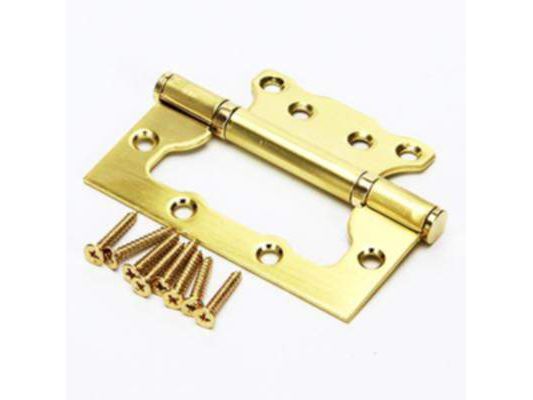 Изображение товара Петля без врезки Золото матовое 100*75*2,5 рb          ХХ в Миди Лтд