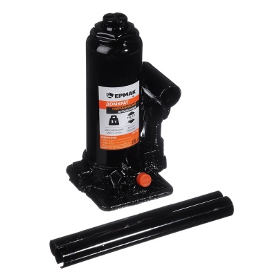 Изображение товара Домкрат гидравлический бутылочный  3т высота подъема 194-372мм ЕРМАК в кейсе (5шт/кор) в Миди Лтд