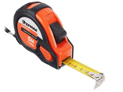 Изображение товара Рулетка  5м*19мм ЕРМАК Магнит 3 фиксатора (6шт/уп)(120шт/кор) в Миди Лтд