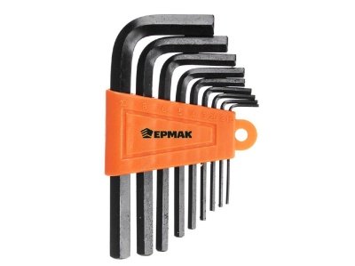 Набор ключей-шестигранников ЕРМАК 9шт. 1,5-10мм - фото в Миди Лтд Изображение товара Набор ключей-шестигранников ЕРМАК 9шт. 1,5-10мм в Миди Лтд