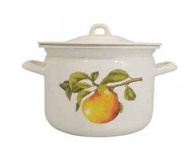 Кастрюля эмаль белая 2,4л Груша Р-16102Б/4 (4шт/уп) Х - фото в Миди Лтд Изображение товара Кастрюля эмаль белая 2,4л Груша Р-16102Б/4 (4шт/уп) Х в Миди Лтд