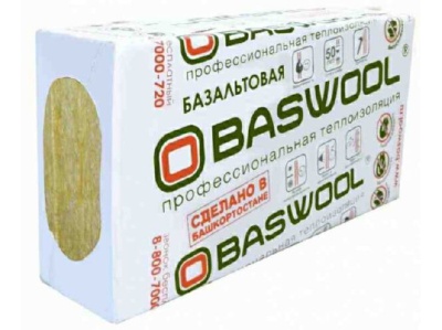 Изображение товара Минплита BASWOOL П-120 ФАСАД (НГ) 1200*600*100мм (уп-3шт/2,16кв.м/0,216куб.м) (32уп/пал) в Миди Лтд