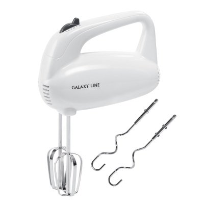 Изображение товара Миксер GALAXY GL 2217 300Вт 5 скоростей 2шт насадки-венчика в Миди Лтд