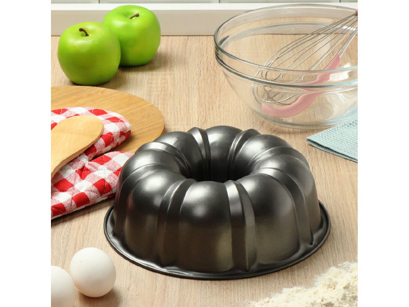 Изображение товара Форма для запекания сталь круглая 24,5*24,5*8см антипригарное покрытие Daniks (24шт/уп) в Миди Лтд