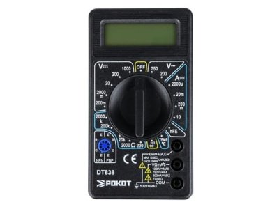 Изображение товара Мультиметр цифровой РОКОТ DT-838 (60шт/кор) в Миди Лтд
