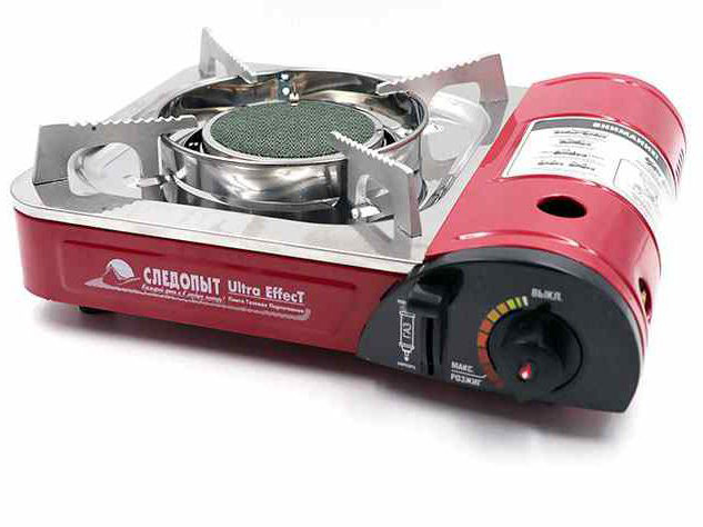 Изображение товара Газовая плита СЛЕДОПЫТ UltrA Effect 2,2кВт 330х290х90мм керамическая поверхность с переходником в Миди Лтд