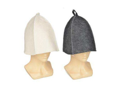 Изображение товара Шапка банная Классическая без вышивки Белая в Миди Лтд