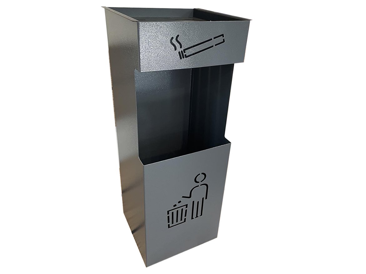 Изображение товара Урна напольная с пепельницей серая УН-Б 200*240*755 в Миди Лтд