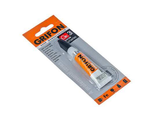 Изображение товара Клей моментальный универсальный 3гр GRIFON       ХХ в Миди Лтд