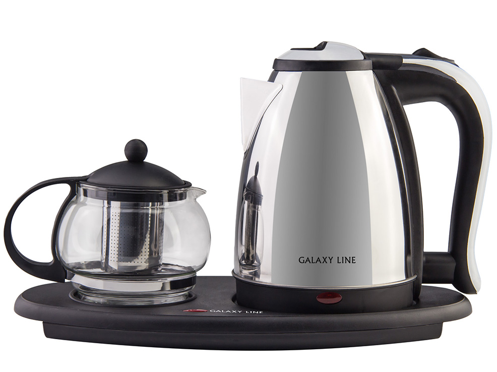 Изображение товара Набор для приготовления чая GALAXY LINE GL 0401 суммарная мощность 2035Вт чайник 1,8л заварочный  в Миди Лтд