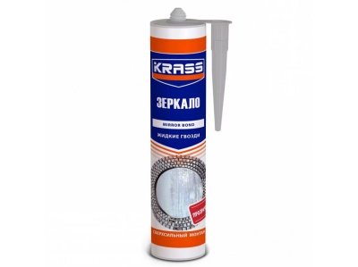 Изображение товара Клей жидкие гвозди KRASS для зеркал Суперсильный монтаж прозрачный 300мл (12шт/уп, 1152шт/пал) в Миди Лтд