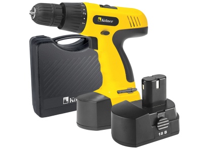 Дрель-шуруповерт аккумуляторная Kolner KCD 18В 0-400/0-1150об/мин 17/8Нм 1,3Ач 2 скорости (2аккум) Х - фото в Миди Лтд Изображение товара Дрель-шуруповерт аккумуляторная Kolner KCD 18В 0-400/0-1150об/мин 17/8Нм 1,3Ач 2 скорости (2аккум) Х в Миди Лтд