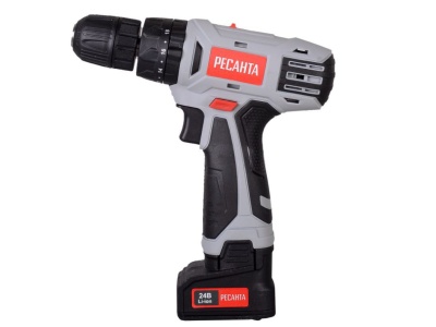 Дрель-шуруповерт аккумуляторная ДА-24-2ЛК-У Ресанта - фото в Миди Лтд Изображение товара Дрель-шуруповерт аккумуляторная ДА-24-2ЛК-У Ресанта в Миди Лтд