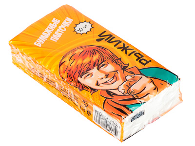 Изображение товара Платочки бумажные BY Рыжий двухслойные (10шт/уп) в Миди Лтд