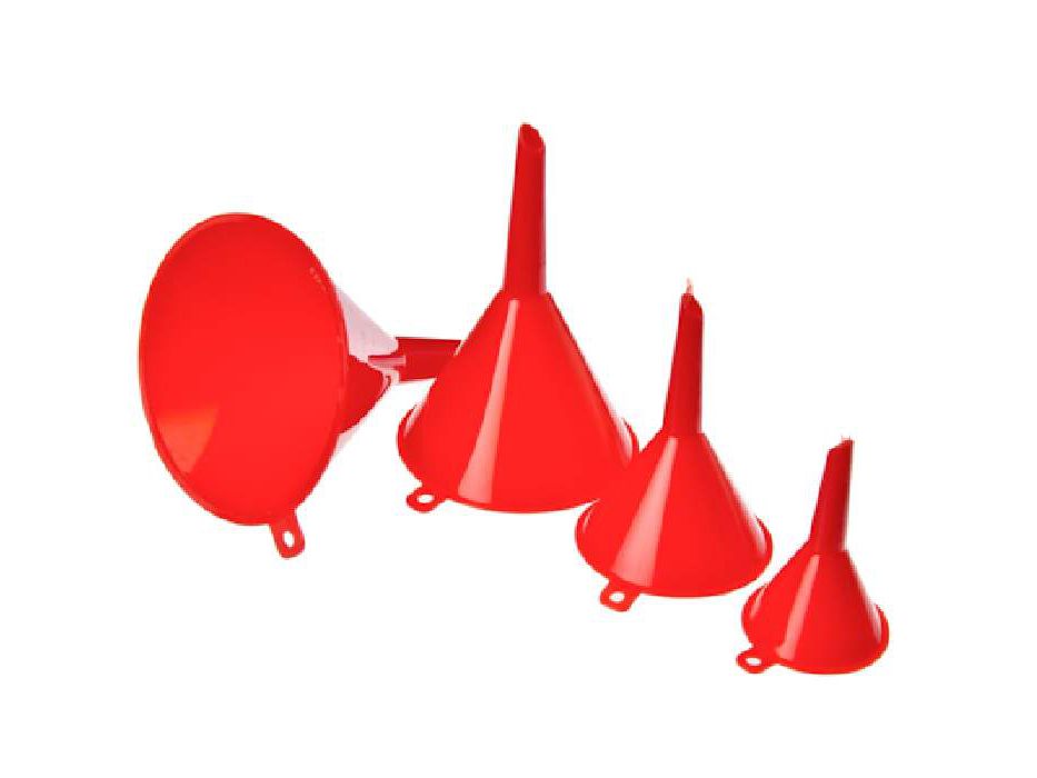 Изображение товара Воронка комплект 50мм, 75мм, 95мм, 115мм (4шт/уп) в Миди Лтд