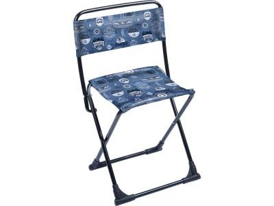Изображение товара Стул складной походный со спинкой NIKA 385x350x650 джинс в Миди Лтд