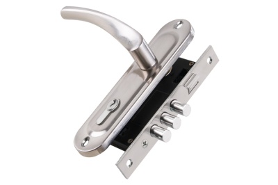 Изображение товара Замок врезной Никель матовый с ручкой KIT P15 4061/3 CRONA SN в Миди Лтд