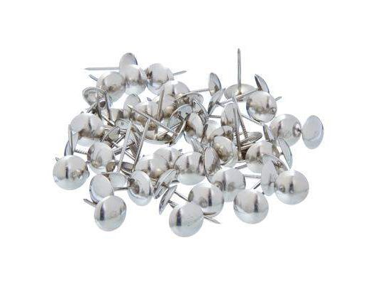 Изображение товара Гвозди мебельные усиленные 100гр (уп-167шт) Хром в Миди Лтд