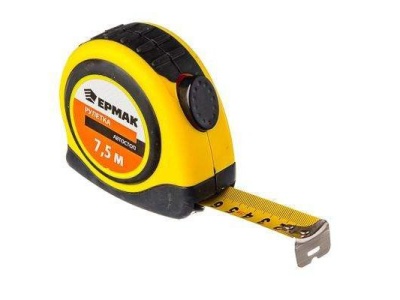 Изображение товара Рулетка  7,5м*25 ЕРМАК автостоп двухкомп. корпус в Миди Лтд