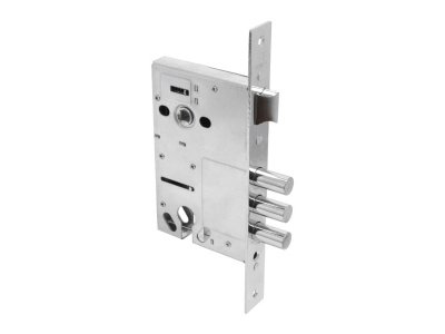 Изображение товара Замок врезной 3В 4-3(14).60.85.08 хром, без цил.механизма Булат в Миди Лтд