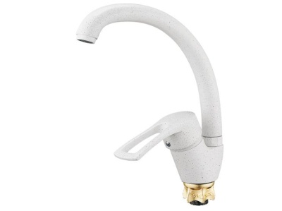 Изображение товара Смеситель для кухни YUB4-A-KW ZEGOR белый в Миди Лтд