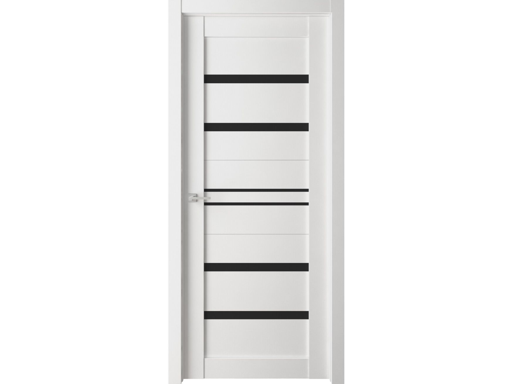 Полотно дверное ПО делюкс модель 302 белый бьянко стекло черное 800 - фото в Миди Лтд Изображение товара Полотно дверное ПО делюкс модель 302 белый бьянко стекло черное 800 в Миди Лтд