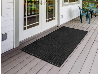 Коврик влаговпитывающий ребристый Стандарт черный (1,2*2,5м) - фото в Миди Лтд Изображение товара Коврик влаговпитывающий ребристый Стандарт черный (1,2*2,5м) в Миди Лтд