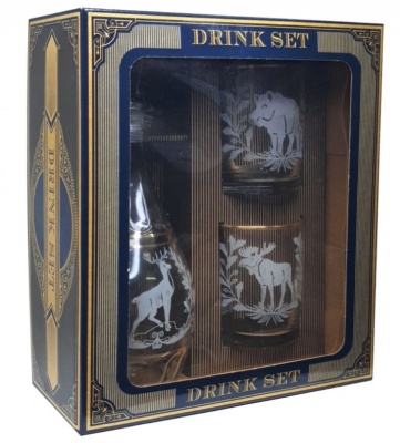 Изображение товара Подарочный набор Трофейная охота 3пр (Графин+стакан 2шт) (4шт/уп) в Миди Лтд