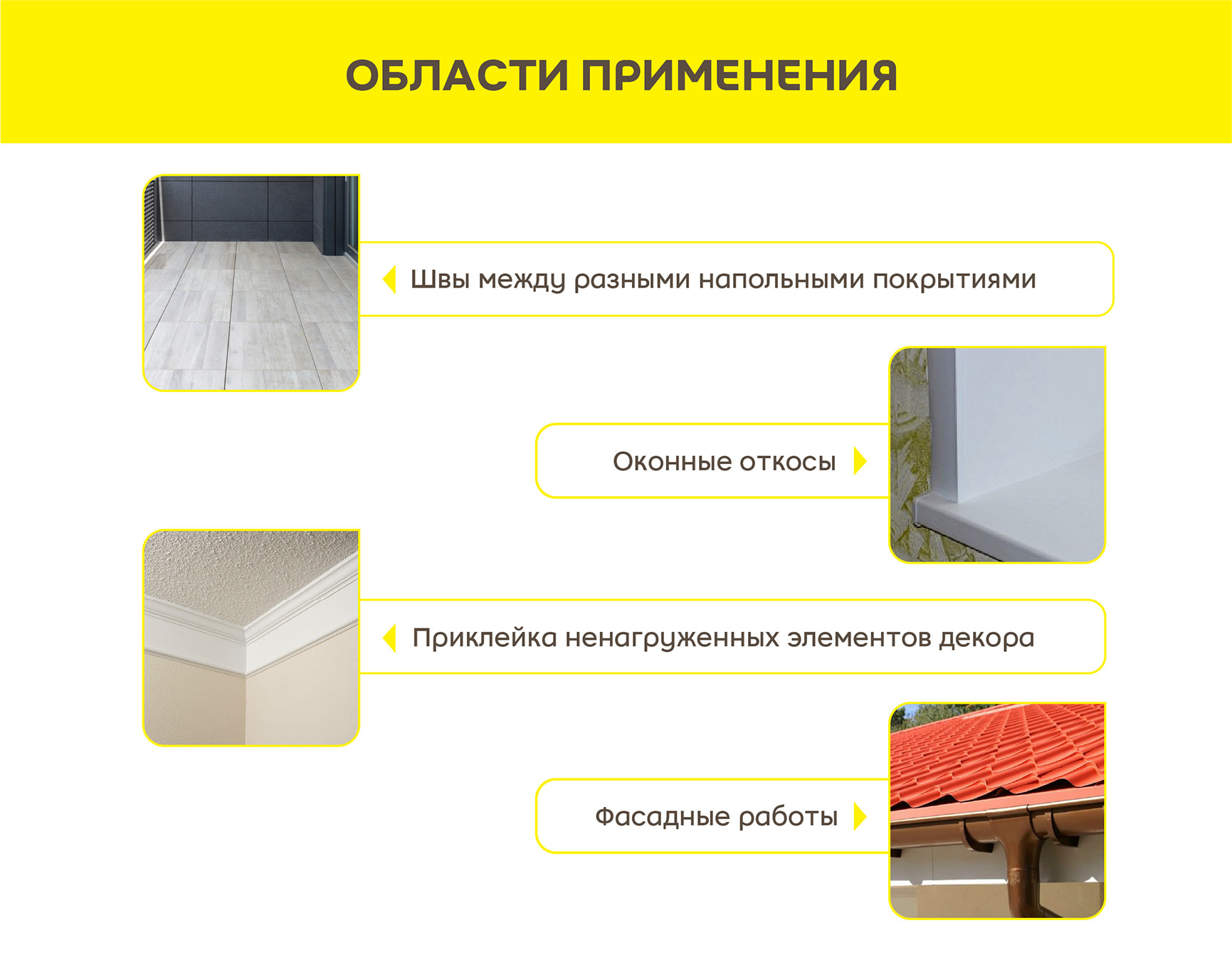 Области применения фото