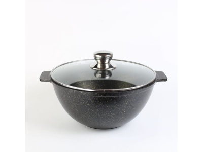 Изображение товара Казан для плова Granit Perfecion black gold 5л АП  СК АЛТЕЙ(4шт/уп) Х в Миди Лтд