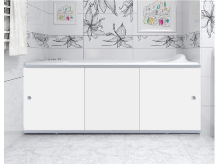 Изображение товара Экран под ванну 1,48м Премиум А белый в Миди Лтд