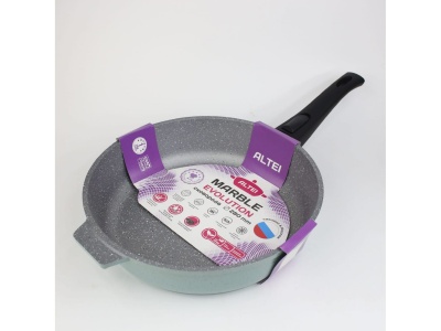 Сковорода  Marble evolution silver 28см АП съемная ручка АЛТЕЙ(10шт/уп) Х - фото в Миди Лтд Изображение товара Сковорода  Marble evolution silver 28см АП съемная ручка АЛТЕЙ(10шт/уп) Х в Миди Лтд