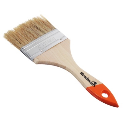 Кисть малярная плоская Бейсик 75мм натуральная щетина HEADMAN (12шт/уп) - фото в Миди Лтд Изображение товара Кисть малярная плоская Бейсик 75мм натуральная щетина HEADMAN (12шт/уп) в Миди Лтд