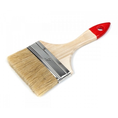 Изображение товара Кисть плоская 4 Белый 240 (12шт/уп) в Миди Лтд