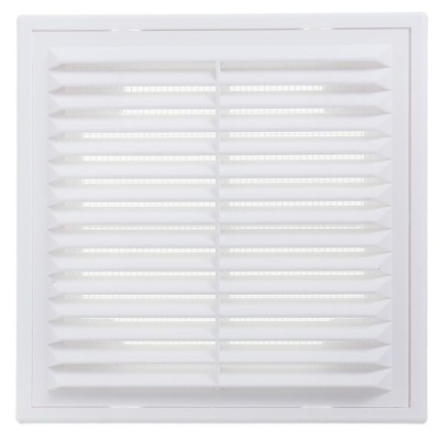 Изображение товара Решетка вентиляционная 200*255 в рамке с москитной сеткой в Миди Лтд