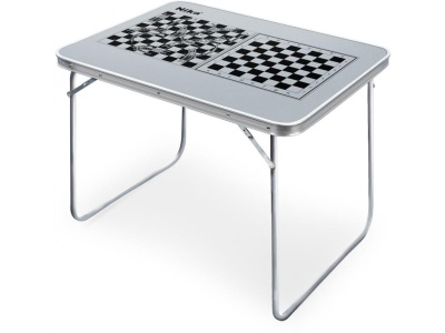 Изображение товара Стол складной туристический NIKA 700x500х600 металлик с принтованной столешницей в Миди Лтд