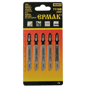 Изображение товара Пилки для эл.лобзика ЕРМАК Т-118В              ХХ в Миди Лтд