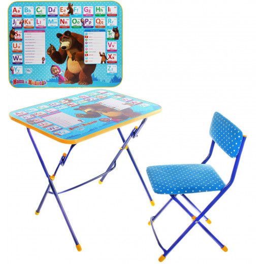 Детский комплект NIKA Маша и Медведь с английским алфавитом КУ1/4 - фото в Миди Лтд Изображение товара Детский комплект NIKA Маша и Медведь с английским алфавитом КУ1/4 в Миди Лтд