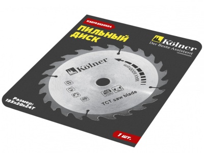 Изображение товара Пильный диск Kolner KSD 185*20*24  макс 7600 об/мин в Миди Лтд