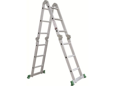 Изображение товара Лестница алюминиевая-трансформер 2*7 в Миди Лтд